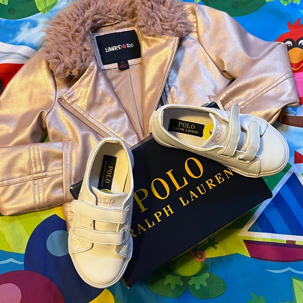 Toddler Girls 4/5 yrs Jacket/Shoes Combo